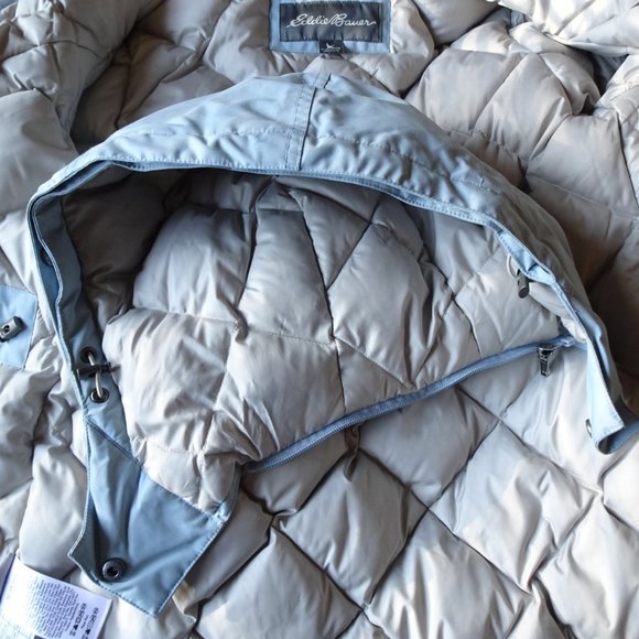 Eddie Bauer Women's Premium 550 Fill Goose Down Coat Size Petite XS - Picture 10 of 12